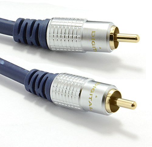 kenable Pure HQ OFC SPDIF Digital Audio 75Ohm Subwoofer Cable Gold 3m