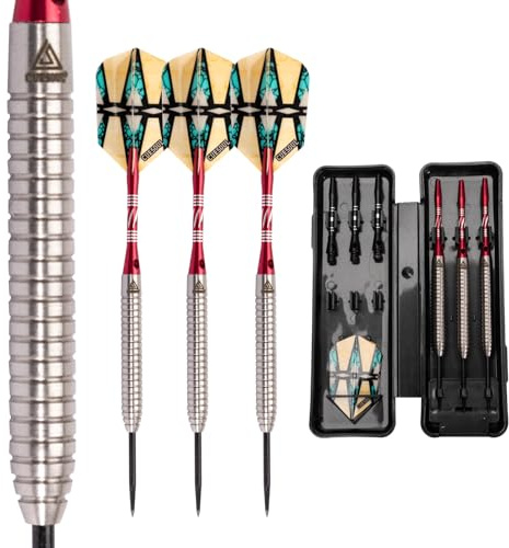 CUESOUL 22 Grams Tungsten Steel Tip Darts Set 90% Tungsten