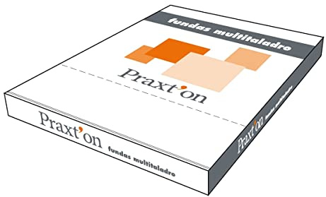 Funda Plástico PRAXTON Cristal Folio Multitaladro, Caja x100