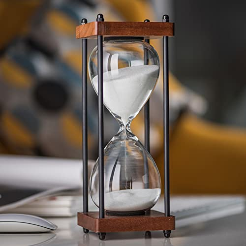 Sandglas15 Minuter Timglas Timer for Barn Timglas Timer Sand Klocka Sandglas Timer Barnsäkerhet Timglas Antikt Glas Sandglas Sandglas Födelsedagspresent Vardagsrum Kontorsdekoration (Lila Sand 30 mi (