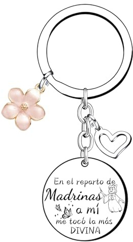 XQXQXZ Madrina regalo llavero madrina joyería llavero de dama boda cumpleaños de la madre regalo de cumpleaños de la madre regalo navidad (3)