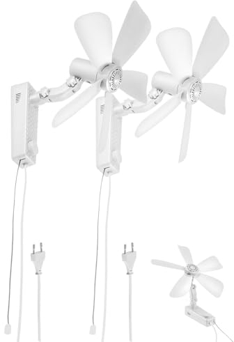 Sichler Haushaltsgeräte Zimmerventilator: 2er-Set Wand-Ventilator mit Oszillation,Ø 43cm,20W,Neigung einstellbar (Wandventilatoren oszillierend, Wandlüfter)