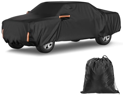 JOYTUTUS Car Cover Compatible with 2015-2026 F150 5.5ft Truck Bed, Soft Cotton Inner Crew Cab Cover, Hail Sun UV Protector Waterproof Outdoor Cover