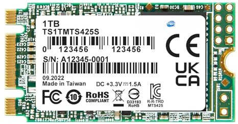 SIMPLETEK - Internal M.2 2242 SSD 1TB | SATA III 6Gb/s, 3D NAND Flash | Caching SLC, LDPC Encoding | Suitable for Notebooks and Tablets (Refurbished)