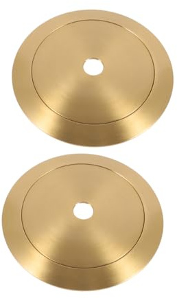 NUOBESTY 2pcs Brass Lampshade Reducer Ring for Lamp Parts Secure Fit and Sturdy Design, Light Socket Retaining Ring for Home Lighting in Residential Spaces