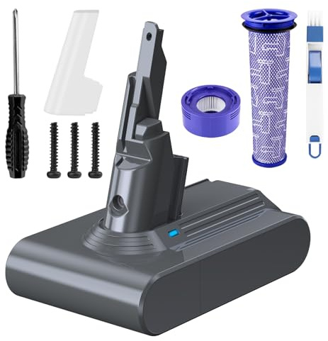 Li-ion V7 Battery Replacement for Dyson- 7000mAh Longest Lasting, Leakproof, Ultra Performance for Dyson SV11, Motorhead, Animal, Trigger, Mattress, Allergy, Fluffy, Absolute Handheld Vacuum