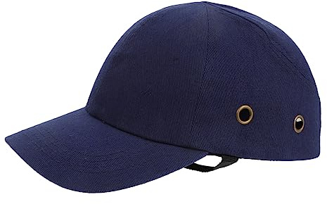 SOPOTUTU Gorra de Béisbol Ajustable Ligera con Protección Abs para Casco de Seguridad Transpirable para Trabajo y Deportes Unisex Color Azul Marino