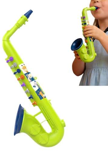 Spielzeug Saxophon | Realistisch Und Tragbar Mit 8 Tasten | Musik Saxophon Für Kinder,Für Bühne Kindergarten Mädchen Schüler ab 3 Jahre