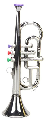 Trumpet-leksak för | ABS miniinstrument 3 noter, 12 x 9 x 34 cm, bärbar | Pedagogisk musikleksak för pojkar och flickor | rollspel, lärande och nöje