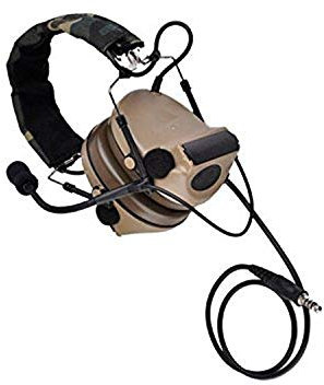 Z-Tac Tical zComtac II Headset mit Militärstandard-Stecker, Nylon, Kunststoff