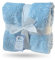 eYone Baby Blanket 75×100 cm - Soft Embossed Fleece - Car Pattern - Lightweight & Warm - Pram, Cot & Stroller - Boys Gift - Blue