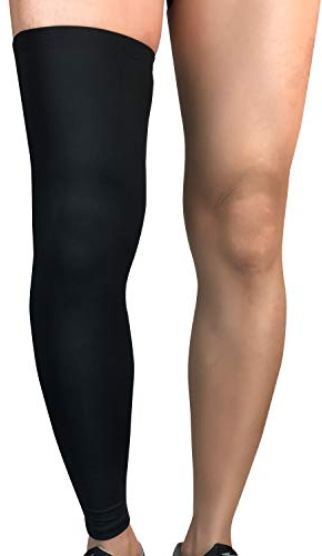 Xindiqiu AUXDIQ Gambali Compressione Ciclismo Manicotti Gambe Ginocchiera Basket Ginocchio Compressione per Uomo Donna Nero M