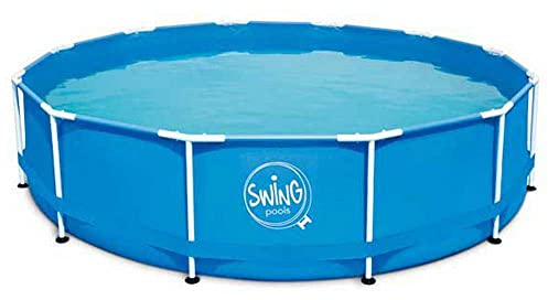 Swing Metal Frame Pool 4,57x1,22 m | Schwimmbecken | Aufstellbecken | Schneller Aufbau | Langlebig | Swimmingpool | Robust