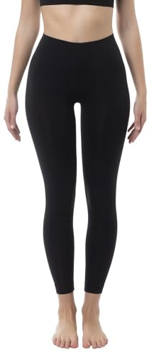 FarmaCell 609YM (Schwarz, M) Damen Shapewear Anti-Cellulite Leggings mit FIR-Effekt, Made in Italy