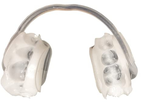 AquaSplint Thermo - férula de mordida de CMD prefabricada para ayudar a aliviar el dolor de la articulación temporomandibular, relajación muscular, forrada, no contra crujidos, fabricado en Alemania