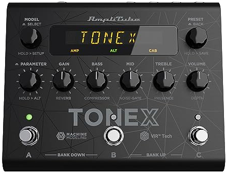 IK Multimedia TONEX Pedal: AI Machine Learning Multi Effects Pedal - Tone Model Any Electric Guitar Amp, Pedal, Distortion, Overdrive or Other Guitar Effects - Black