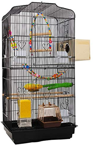 Large Outdoor Pigeon Cage - Luxury Metal Aviary for Budgerigar & Canary, Spacious Double Bird Villa for Garden Use