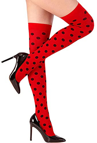 W WIDMANN MILANO Party Fashion - Gestreifte Überkniestrümpfe, 70 DEN, Karneval, Mottoparty