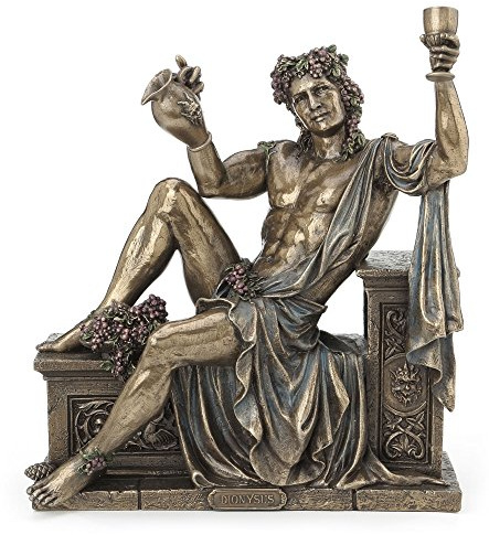 JFSM INC. Dionysos Statue Dieu Grec du vin et de la fête