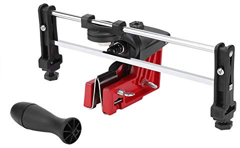 Affûteuse de chaîne manuelle, tronçonneuse portative Scie à chaîne Guide de classement pour chaîne d'affûteuse pour chaîne de tronçonneuse Montée sur une barre métallique Guide de classement pour chaî