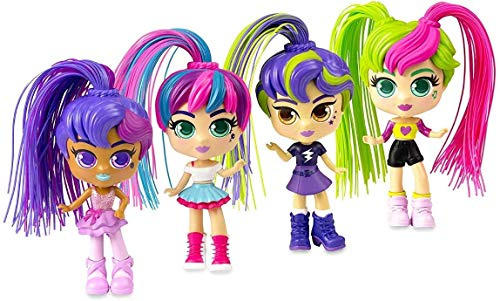 82080 CURLIGIRLS – Bambole – Curligirls set gemelli con animale domestico – capelli magici per infinite acconciature – 2 bambole e 1 animale – accessori inclusi – Bambola 15 cm – Animale 6 cm