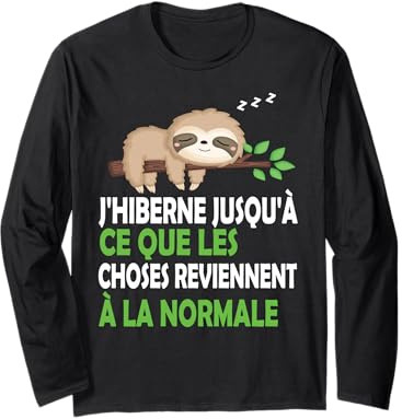 Pyjama Paresseux - Chemise de Nuit Manche Longue
