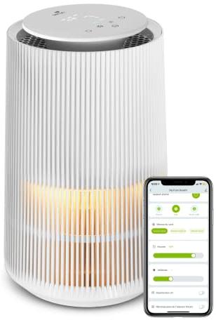 SENYA - Purificador de aire conectado, filtro HEPA para 60 m², silencioso, 5 niveles de ventilación, My Pure Breath, SYWB-AP002