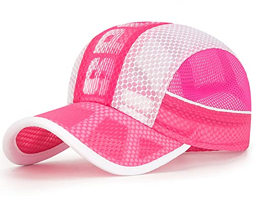 Kinder Baseballkappe Mesh Cap Verstellbarer Kinder Snapback Trucker Cap Atmungsaktiv Anti-UV Schirmmütze Schnelltrocknend Cool Shildkappe Sommer Sonnenkappe für Outdoor Mädchen Jungen 4-10 Jahre alt