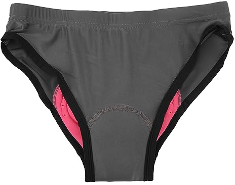 SUNGOOYUE sous-vêtements de Cyclisme pour Femmes Shorts de Vélo Rembourrés 3D sous-vêtements Légers Séchage Rapide Femmes Slips de Vélo Gris foncé (M)