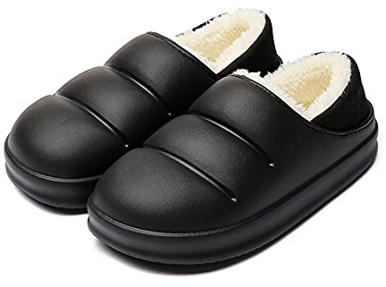 pantofole uomo Pantofole da donna da uomo Eva. Scarpe da giardino invernale calda calda pantofole in peluche da interno muli da esterno piattaforma pantofole donna invernali ( Color : C , Size : 44-45