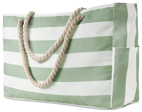 KUOGAS Sac De Bain XXL Imperméable - Sac De Plage Femme Avec Fermeture Éclair