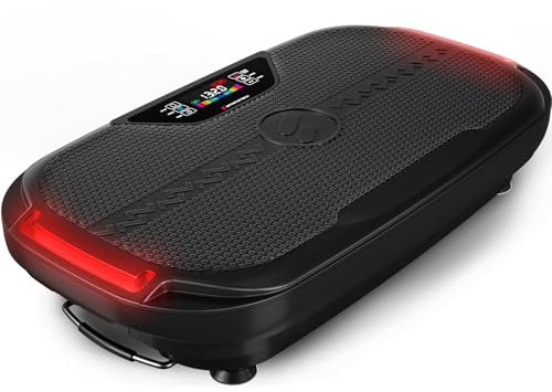 Sportstech VP275 – Vibrationsplatte für zuhause – Smart LED – Fitness Training – Slim Design – Ganzkörpertraining –3D Platte– Anti-Rutsch-Design – App-gesteuerte Vibrationsanpassung