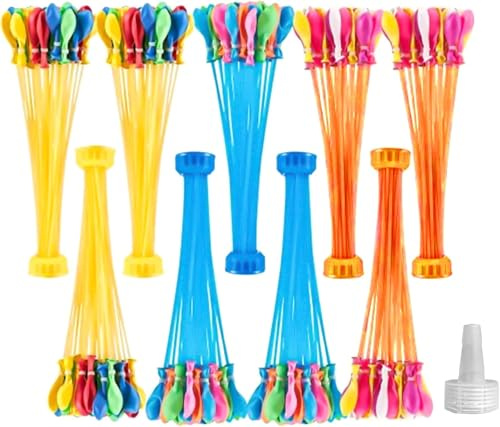 Bunch Of 111 Pieces Balloon Quick-Fill Assorted Water Bombs With Hose Nozzle – Fun Summer Toy for Kids, Garden, Pool Parties & Outdoor Games (2)