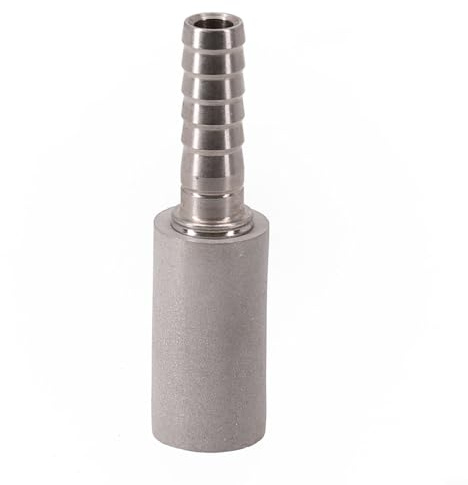 HomeVortex Stainless Steel Diffusion Stone Beer Carbonation System For Home Brewing Wine Making Equipment Wort Oxygenation Inline Diffuser With 1/4 Barb Connection(0.5 Micrometre)