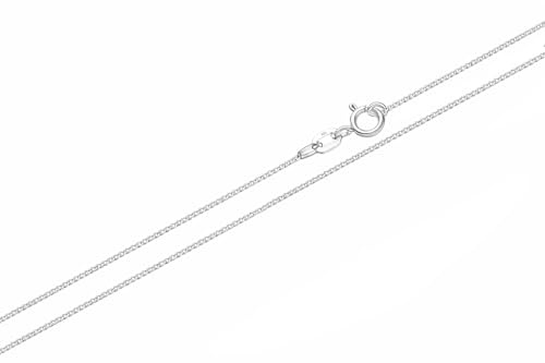 MYSTIC JEWELS – Cadena Fina de plata 925 Estilo Gourmette | 6 Medidas (40–70 cm) | Con Bolsa de Regalo