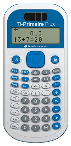 Texas Instrument TI-Primaire Plus Calculatrice Scientifique Blanc