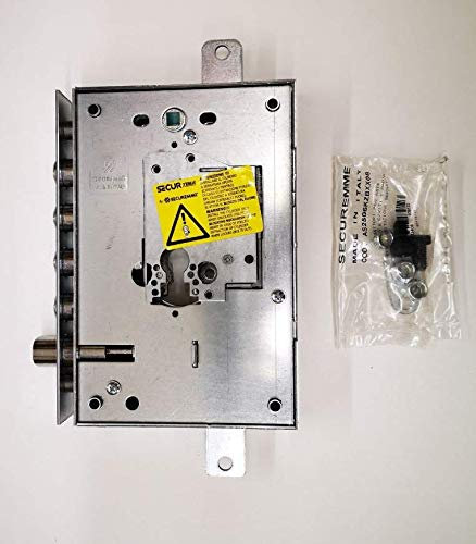 SERRATURA PER PORTE BLINDATE COMPLETA DI CUORE PER CILINDRO EUROPEO 4 CATENACCI mm.18 CON INTERASSE mm.28.CUORE E PIASTRA ANTITRAPANO MANO SINISTRA SERIE 250, RICAMBIO PER DIERRE 7111