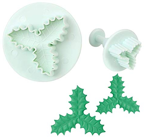2st Weihnachten Küchenwerkzeuge, Stechpalme, Blatt Kuchen Ausstecher, Keks Sugar Fondant Dekorieren Plunger Cutters Form Bakeware Werkzeuge