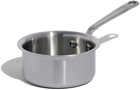 Made In Cookware – 3/4 Quart Edelstahl-Butterwärmer – 5-lagige Edelstahlverkleidung – Professionelles Kochgeschirr – Hergestellt in Italien – Induktionskompatibel