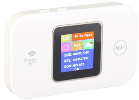 Point D'accès WiFi Mobile, Routeur WiFi Portable, Dispositif de Point D'accès WiFi avec Emplacement pour Carte SIM, Prise en Charge de 10 Utilisateurs, 150 Mbps, Batterie 3000 MAh