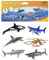 Idena 40242-Set Juego, 6 Criaturas Marinas de plástico, Figuras de Animales para niños, Cada una de Aprox. 15 cm de Altura, Multicolor (40242)