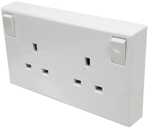 Single to Double Socket Converter (1 to 2 Gang)