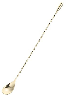 ABOOFAN Cuchara De Bar para Mezclar De Cocina Cuchara para Remover De Postre De Mango Hogar Acero Inoxidable