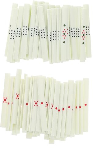 VICASKY 88pcs Chip-Stick Game Suministros Mahjong Conector Portalámparas Mahjong Chips Mahjong Accesorios Fichas de póquer Fichas de Mahjong Noche de Juegos Herramientas de revisión para juegos chinos