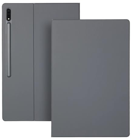 MEFEPLPBZC Custodia Smart Folio for Tablet Adatta for Samsung Galaxy Tab S7 S8 S9 da 11 Pollici in Similpelle con Funzione di Sospensione Automatica e portapenne(Gray,Tab S8 11 inch)