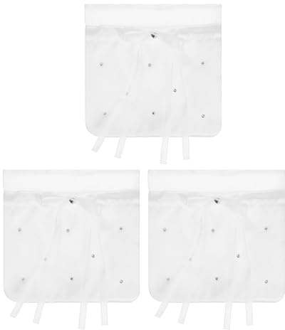 Healifty Set 3 Borse da Sposa in Raso Coulisse, Pochette Porta Soldi per Matrimonio, Borsa Piccola Decorata Pizzo e Strass per Festa Nozze e Damigelle