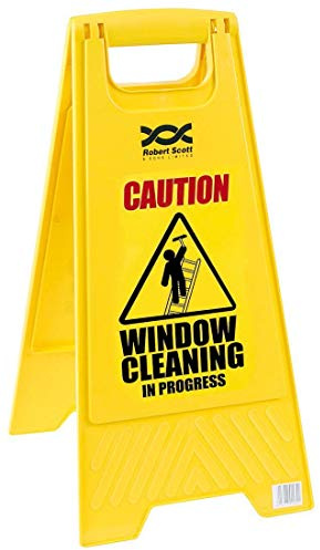 Caution Window Cleaning' sign Yellow - Contico PS124WIND