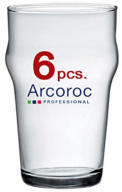 Unbekannt ARCOROC - Set 6 pezzi - Bicchiere Birra 1/2 Pinta IMPERIALE - mod. NONIC 1/2 PINTA 28 cl.