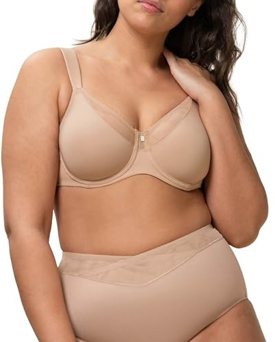 Triumph Damen Minimizer-BH True Shape Sensation W01, mit Bügel, ohne Polsterung, Verstellbare Träger, 75C, Smooth Skin