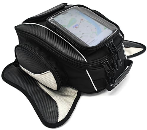 Dracarys Motorcycle Tank Bag Oxford Saddle Black Motorbike Bag - Strong Magnetic Bag for Honda Yamaha Suzuki Kawasaki Harley